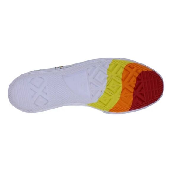 Converse Ctas Lift Ox Egret/University Red Platform Rainbow Pride - Picture 4 of 9